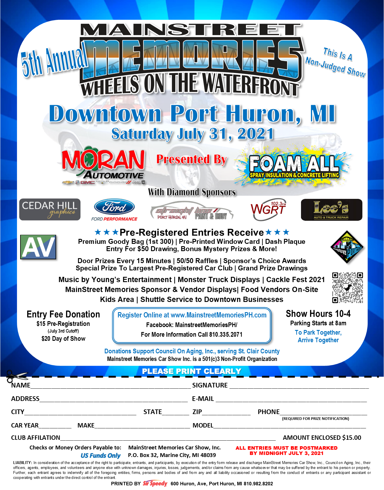 Wheels on the Waterfront Car Show WGRT