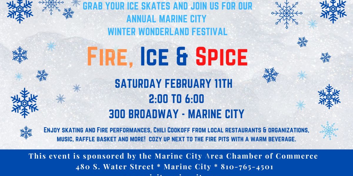 Rd Annual Winter Wonderland Festival Fire Ice Spice Coming To Marine City Wgrt